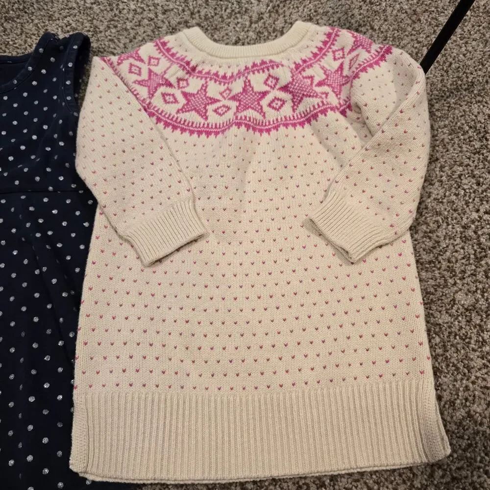 Toddler Girl's Baby Gap Dress Bundle - Tank and Sweater Dress | Size 3T